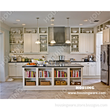 One Straight Solid Wood Kitchen in White